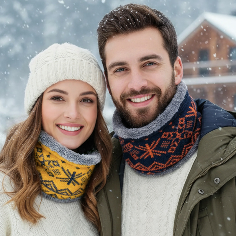 1-6PCS Winter Knit Neck Gaiter - Neck Gaiter Fleece 评论和价格