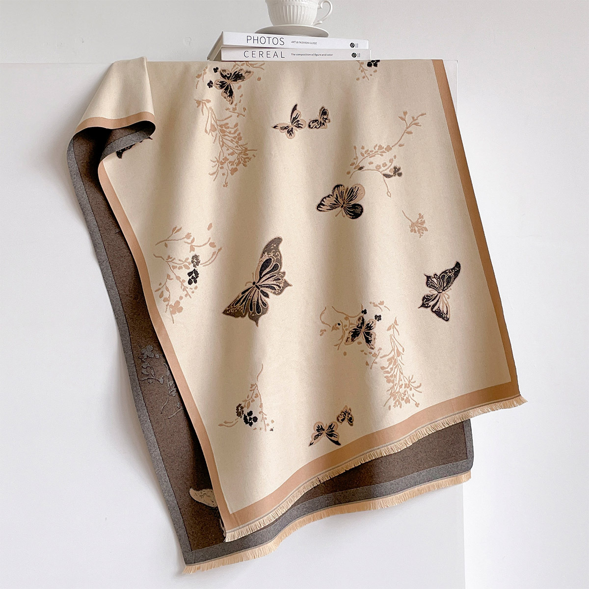Women Imitation Cashmere Scarf - Cashmere Pashmina Wrap 评论和价格