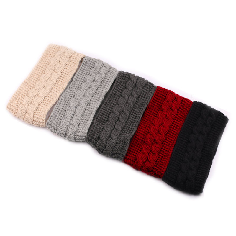 Fluffy Dot Headband Woman Flee - Winter Headband Fleece 评论和价格