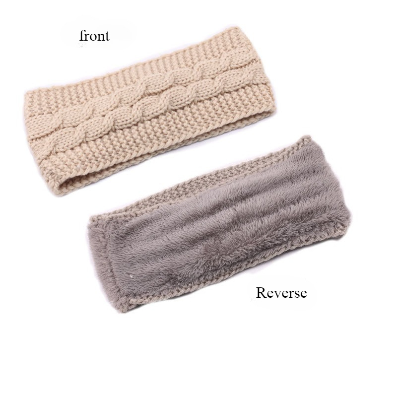 Fluffy Dot Headband Woman Flee - Winter Headband Fleece 评论和价格