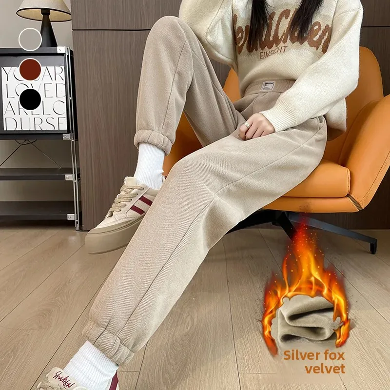 Winter New Thickened Fleece Li - Corduroy Pant Warm 评论和价格