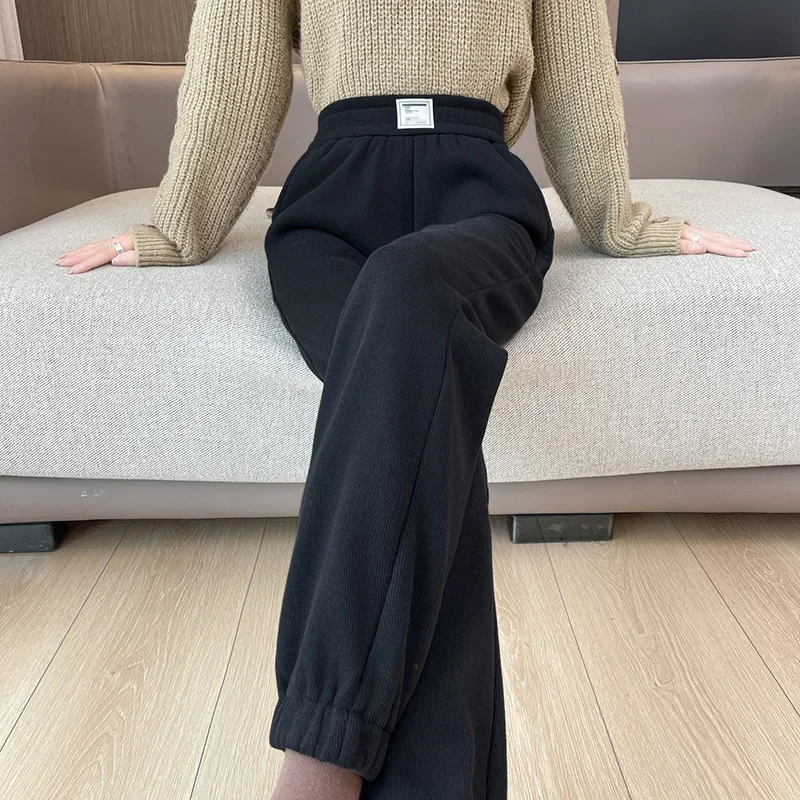Winter New Thickened Fleece Li - Corduroy Pant Warm 评论和价格