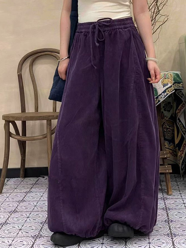 plus Size Women's High Waist C - Corduroy Pant Warm 评论和价格