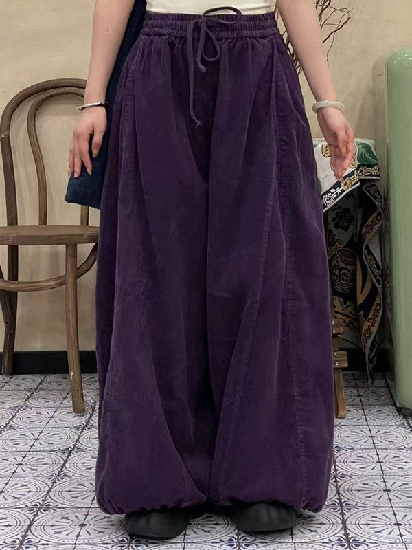plus Size Women's High Waist C - Corduroy Pant Warm 评论和价格