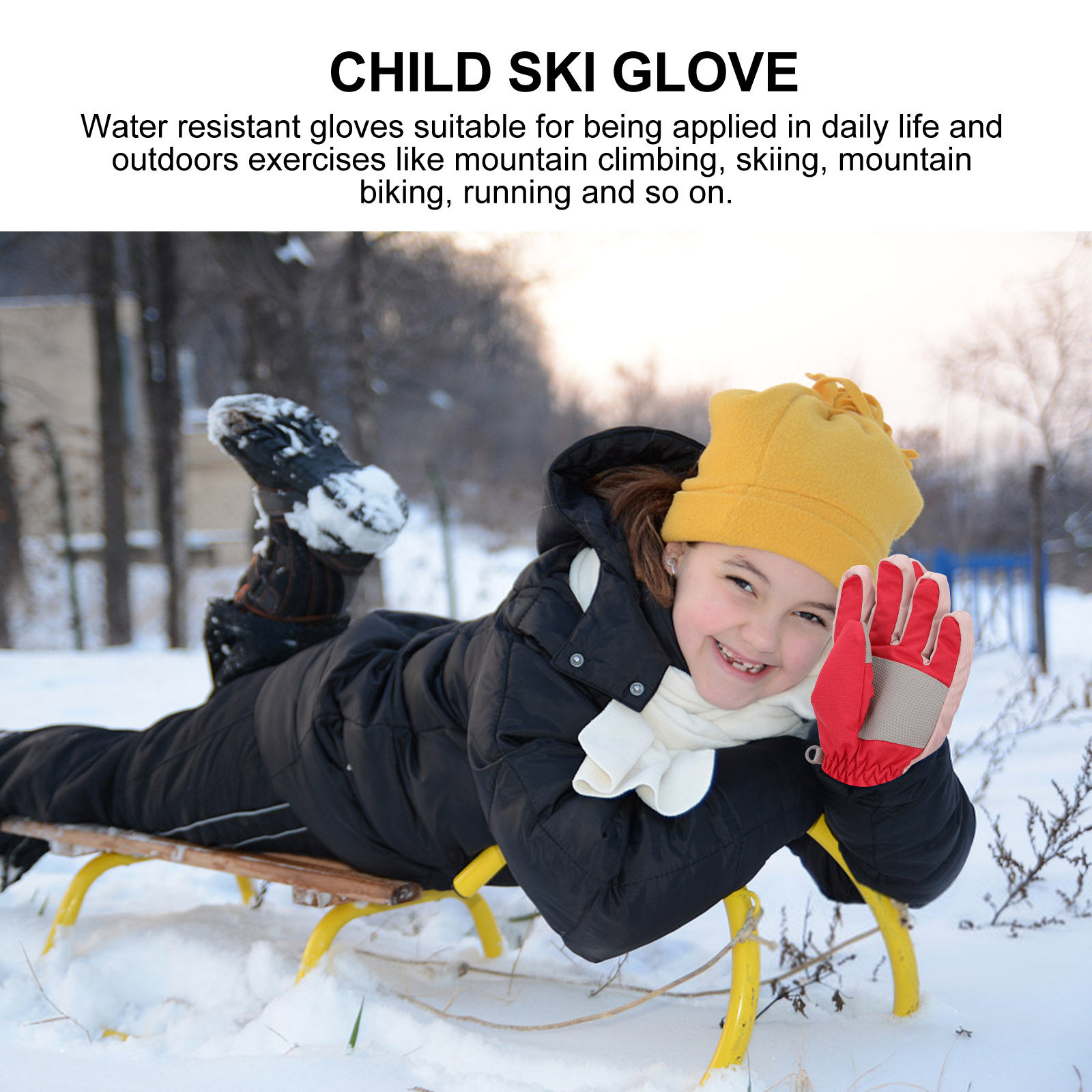 1Pair Children Ski Gloves Wate - Snow Glove Insulated 评论和价格